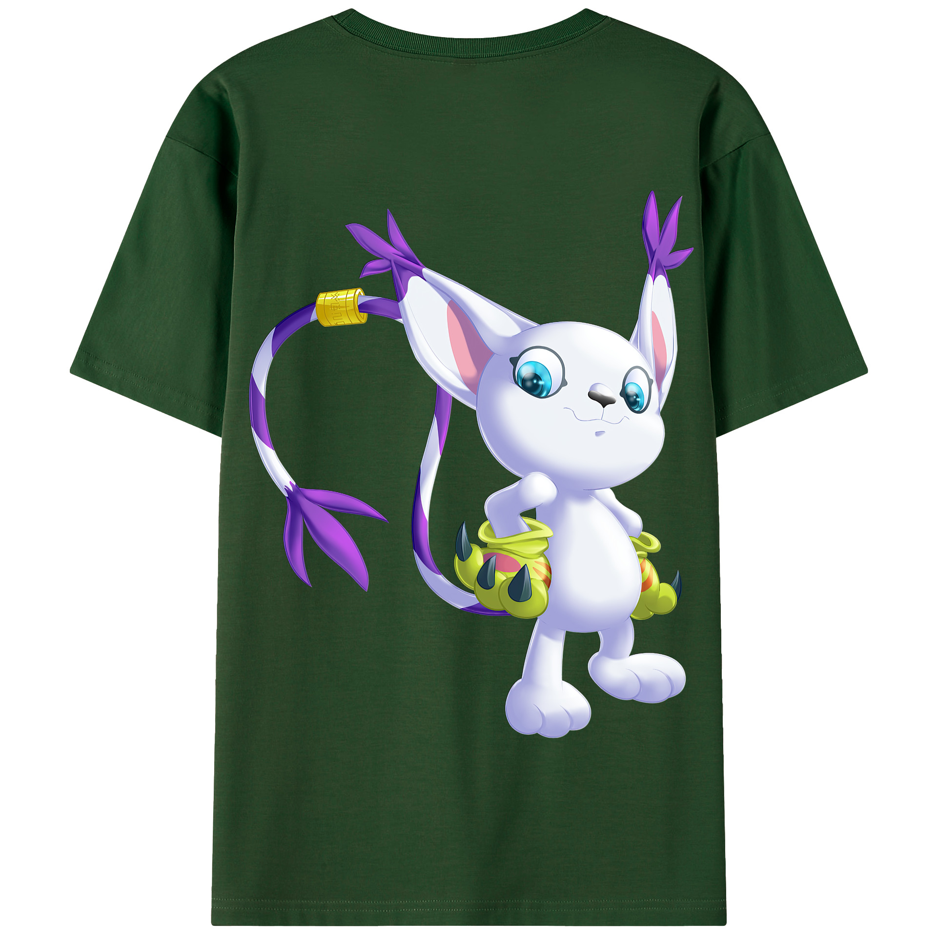 （画像用） Digimon デジタルモンスター/デジモン 綿100％半袖Tシャツ（背面プリント）